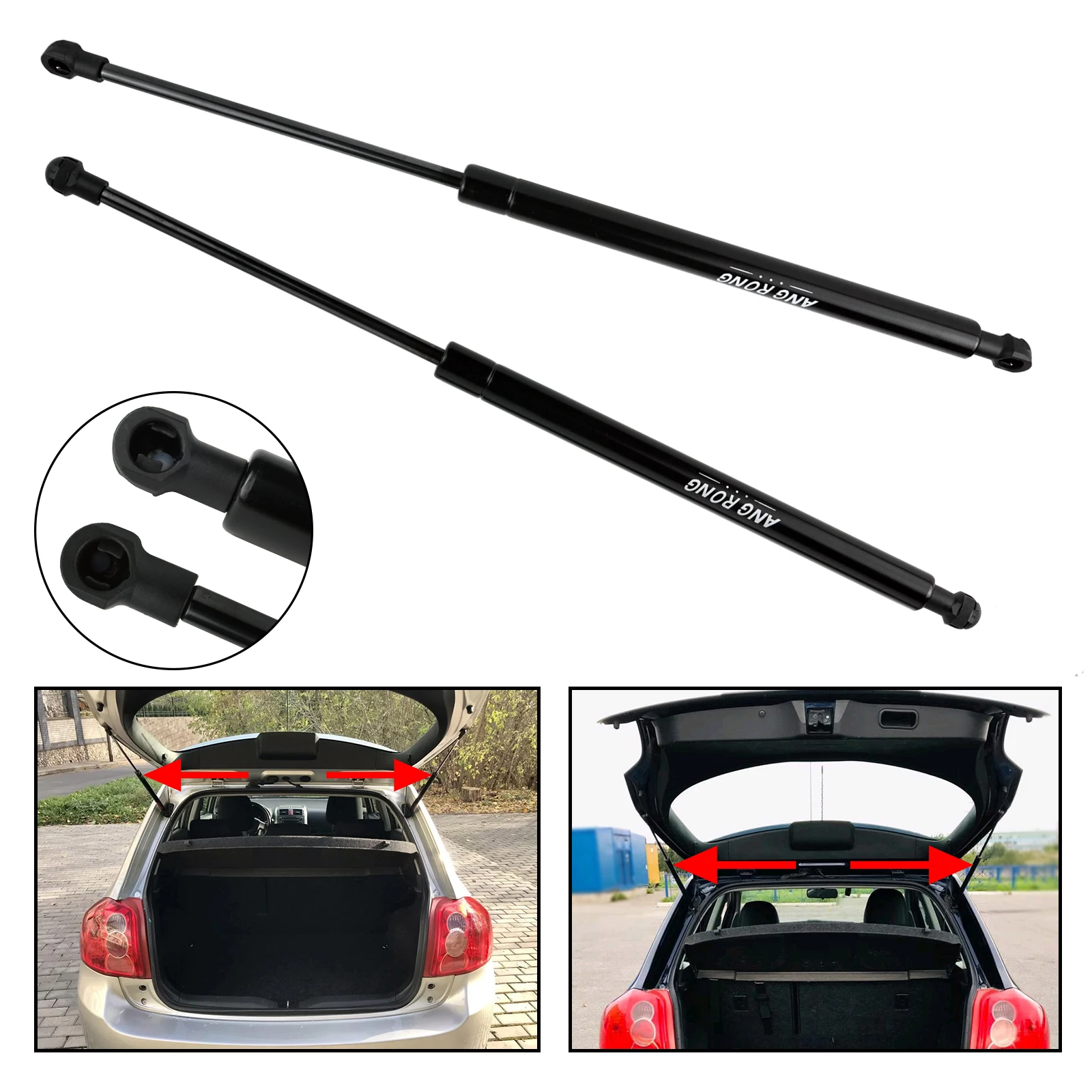 2x Tailgate Boot Trunk Gas Struts Spring Lifter Support For Toyata Auris E15 Hatchback 2006-2012 OEM 6895002090 6895002091
