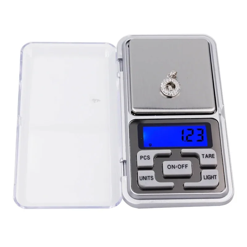 High Precision Digital Pocket Electronic Weight Scale 500g 0.1g Backlight For Jewelry Diamond Kitchen With Retail Box
