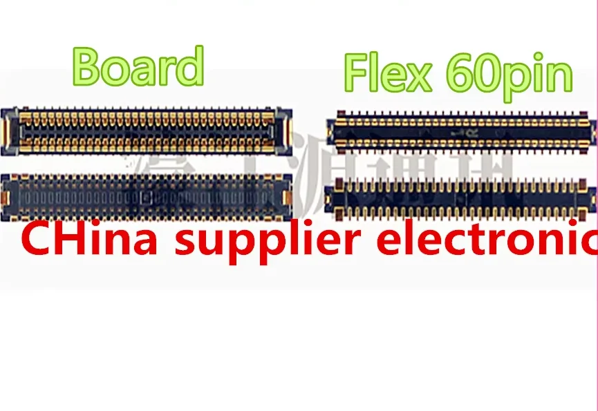 For Huawei P30 60pins On FlexBoard  cable Mobile phone cable connection seat LCD screen motherboard