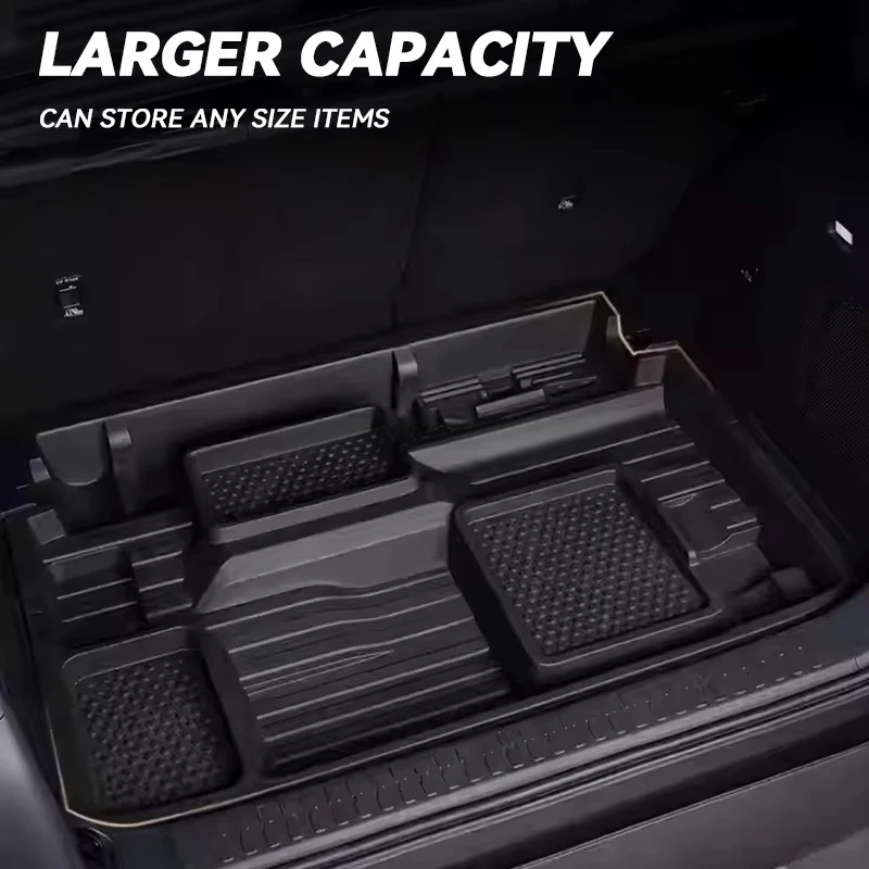 New Update Rear Trunk Storage Box Car Organizer Cargo Container for Byd Leopard 5 Accessories