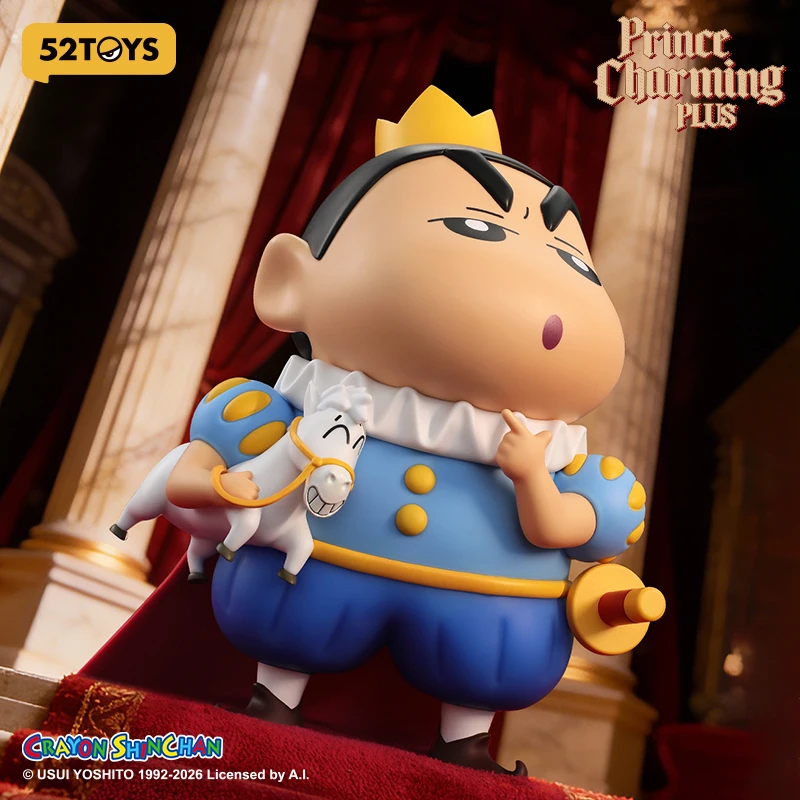52TOYS Crayon Shinchan PLUS-Prince Charming, 1pc Decoration Gift, Height: 30cm