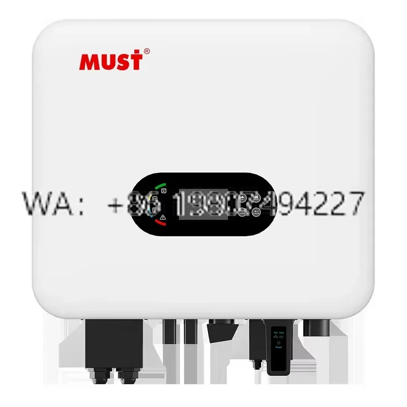 for MUST Hybrid Grid PH-11 Pro Solar Inverter 4KW 5KW 6KW Single Output 2 Year Warranty