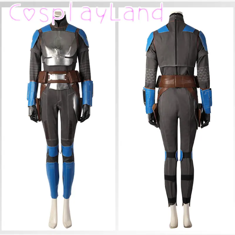 Bo Katan Kryze Cosplay Outfit Customizable Breastplate Armor Gaiters Adult Women Carnival Halloween Costume Suit with Helmet