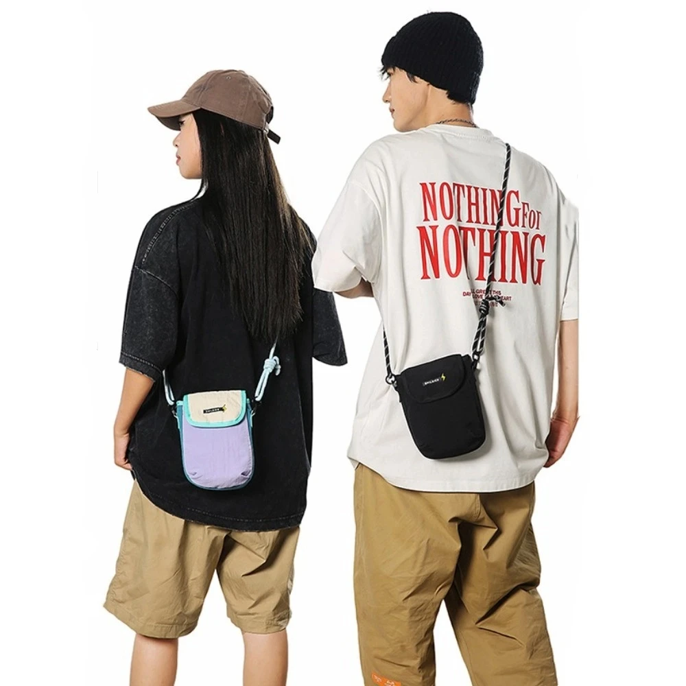 

Мужской кошелек, нейлоновая сумка через плечо, держатель для карт, водонепроницаемая спортивная сумка для телефона, сумка для карт, органайзер для банковских карт, кошелек для монет, кулон унисекс