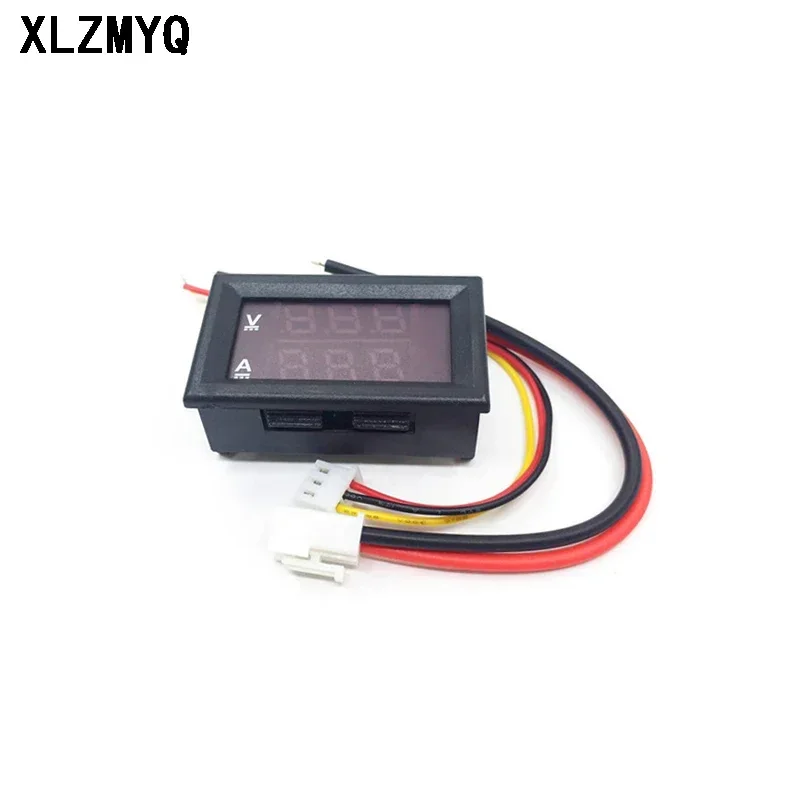 Imagem -04 - Voltímetro Amperímetro Vermelho Mais Azul Vermelho Mais Vermelho Led Amp Dual Digital Volt Medidor Led Display Faça Você Mesmo Kit 10 Pcs dc 0100v 10a