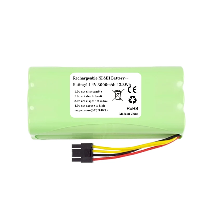 New 3000mAh NI-MH Battery Pack For Ursus Trotter Excellenza 2 en 1 Robot Vacuum Cleaner