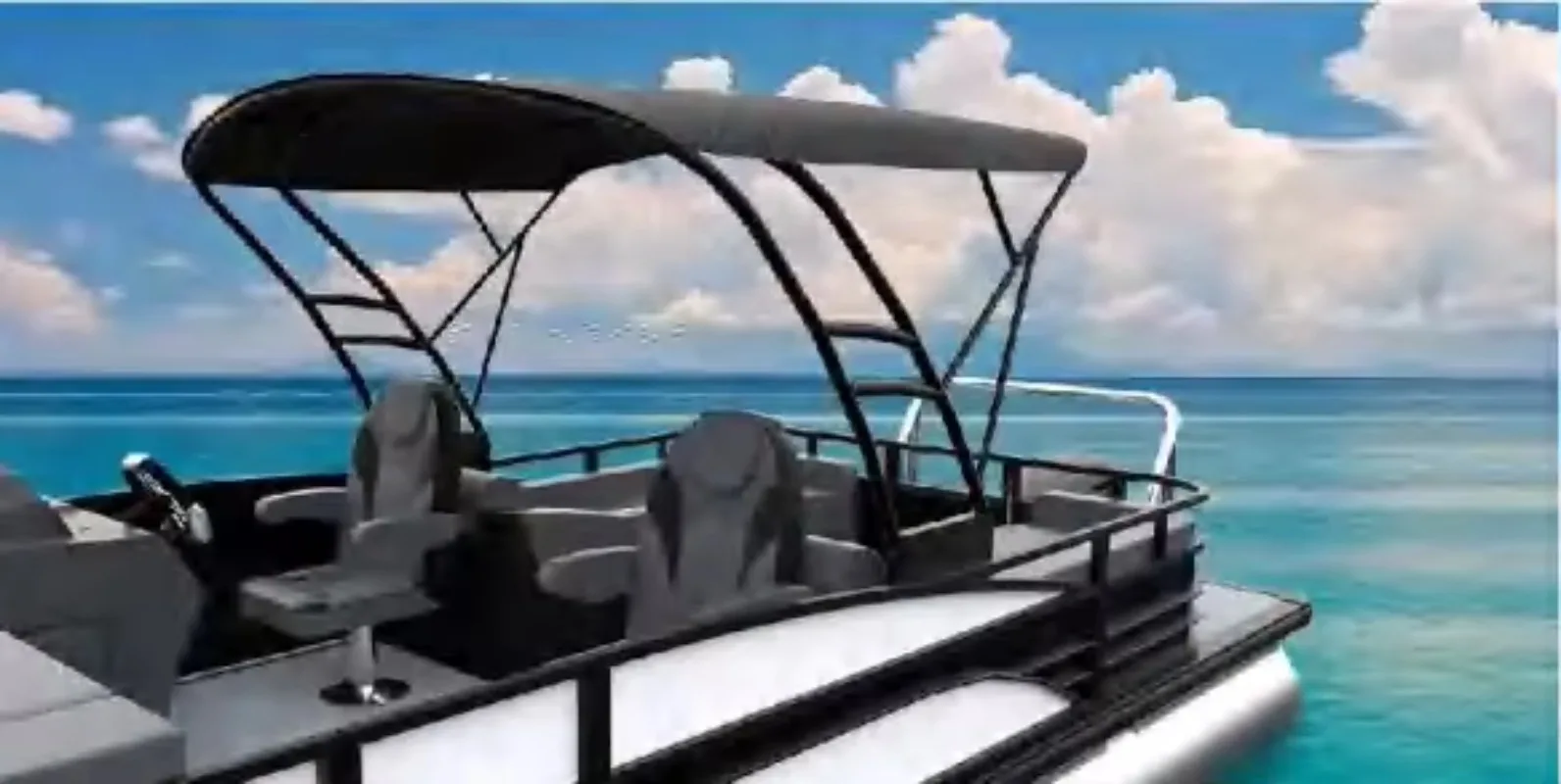 High-Performance 25ft Aluminum Pontoon Boat with Outboard Motor for Watersports Luxury Yacht