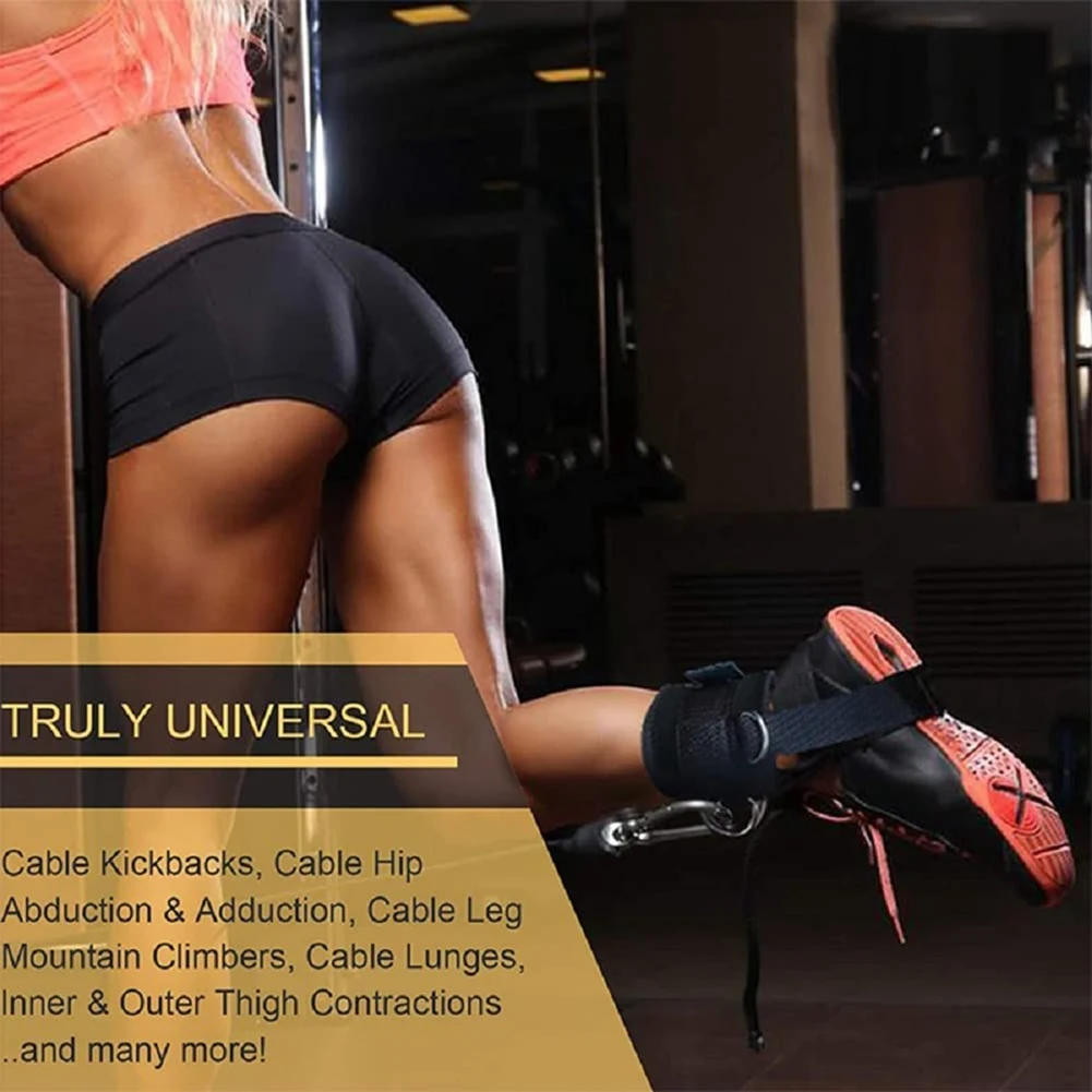 

Ankle Strap For Cable Machine, Men & Women Thigh Bands Kickback For Workout Hips Trainer Leg Press Muscle Strength Gym