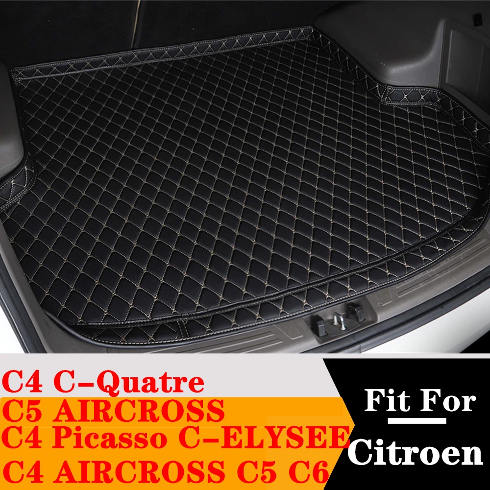 High Side Car Trunk Mat For Citroen C6 C4 C5 AIRCROSS C5 X C4 PICASSO C-Elysee Custom Fit Tail Boot Tray Pad Rear Cargo Liner