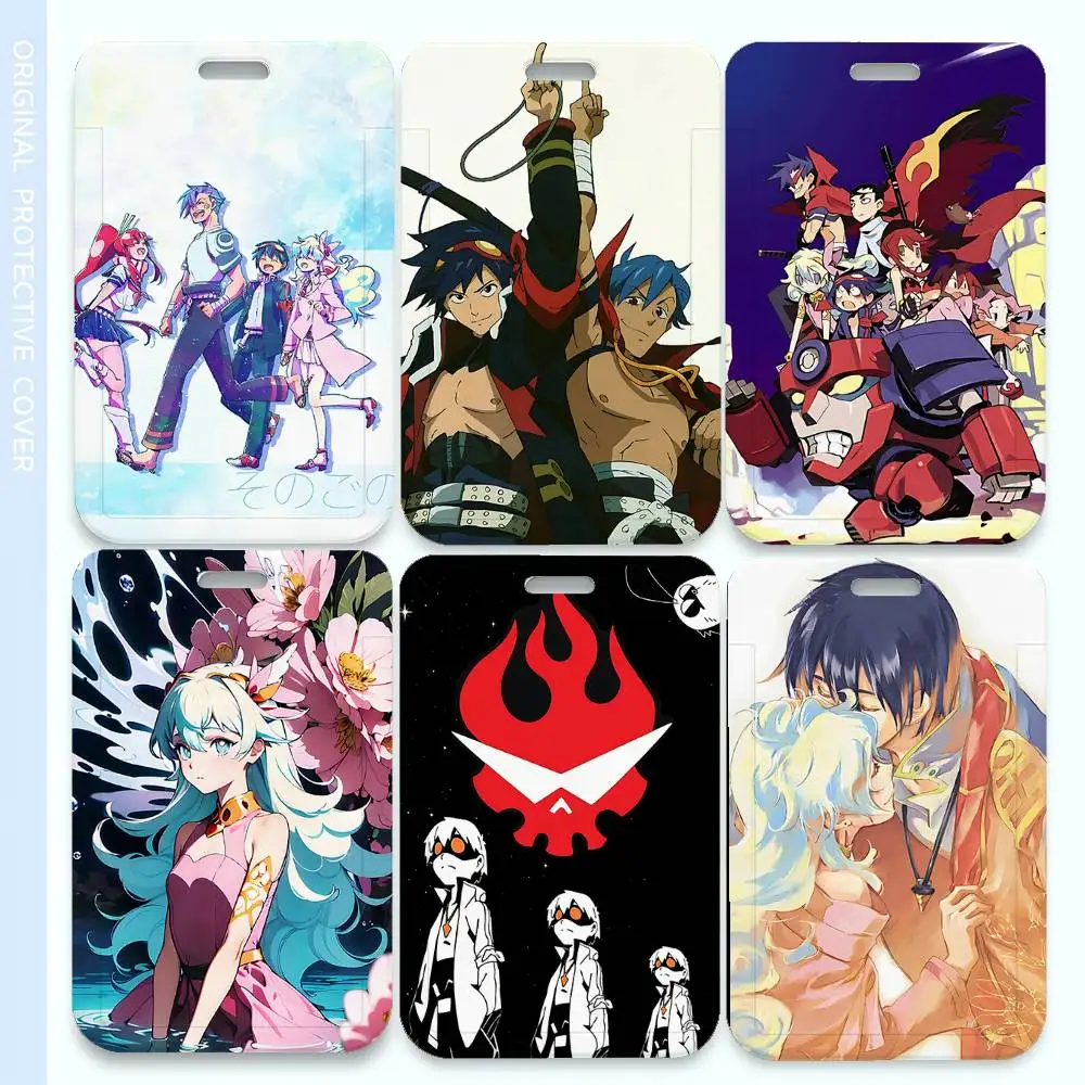 

Модный роскошный держатель для ID-карт G-Gurren L-Lagann с ремешком на шею, подарок для мужчин и женщин, для повседневного использования.