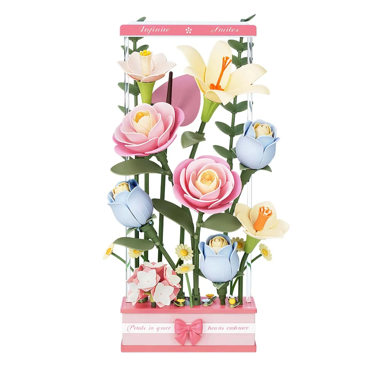 

Robotime Rokr Blooming Bouquet 3D Puzzle Toys for Women Girls Building Block Kits Home Decoration Easy Assembly Flowers