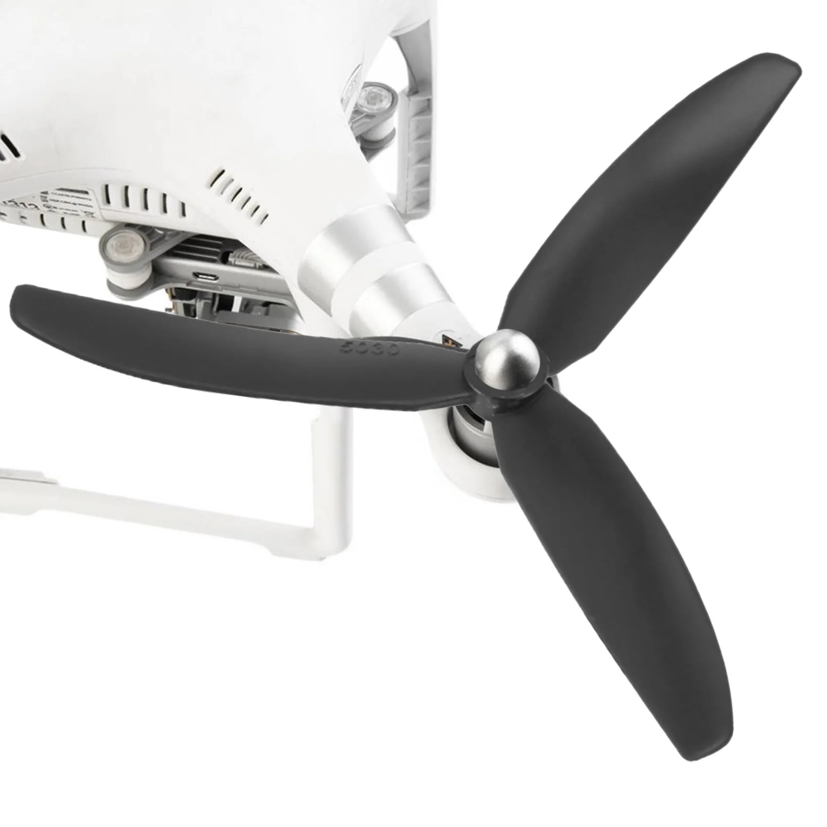 A44T1 пара 5030 3-лопастная опора пропеллера с прямым приводом по часовой/против часовой стрелки для радиоуправляемых самолетов (черный)