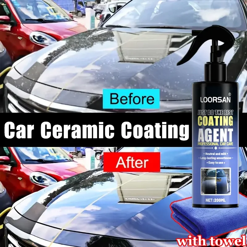 

Универсальная нанокерамическая краска для ремонта спреем, водонепроницаемая, осветляющая полировка покрытия для ухода за автомобилем 3-в-1