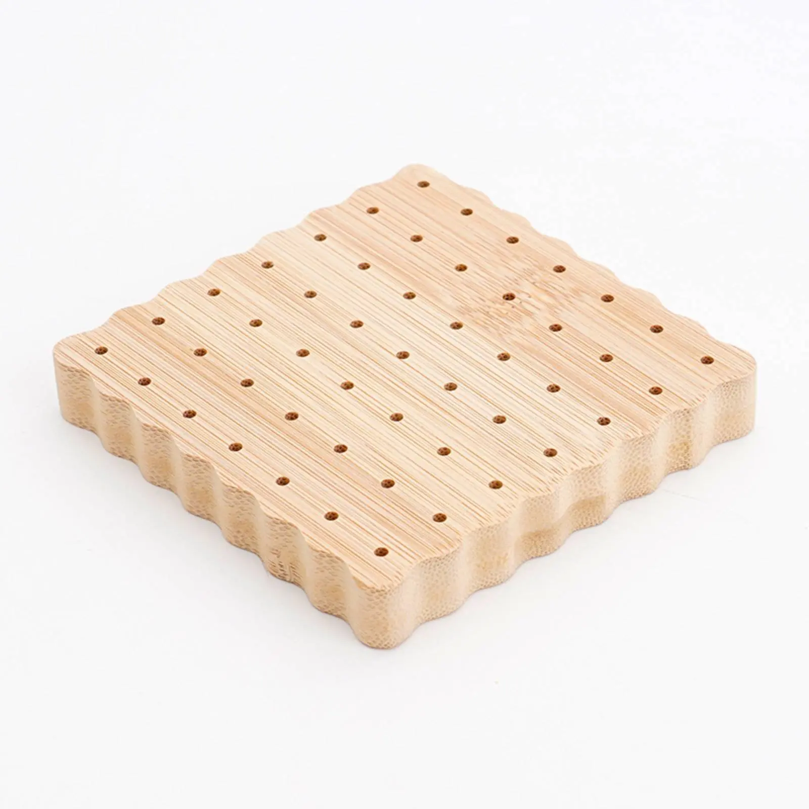 Wooden Crochet Blocking Board Chamfered Holes Wooden Crochet Board with Pins Reusable Portable for Knitters - view 4