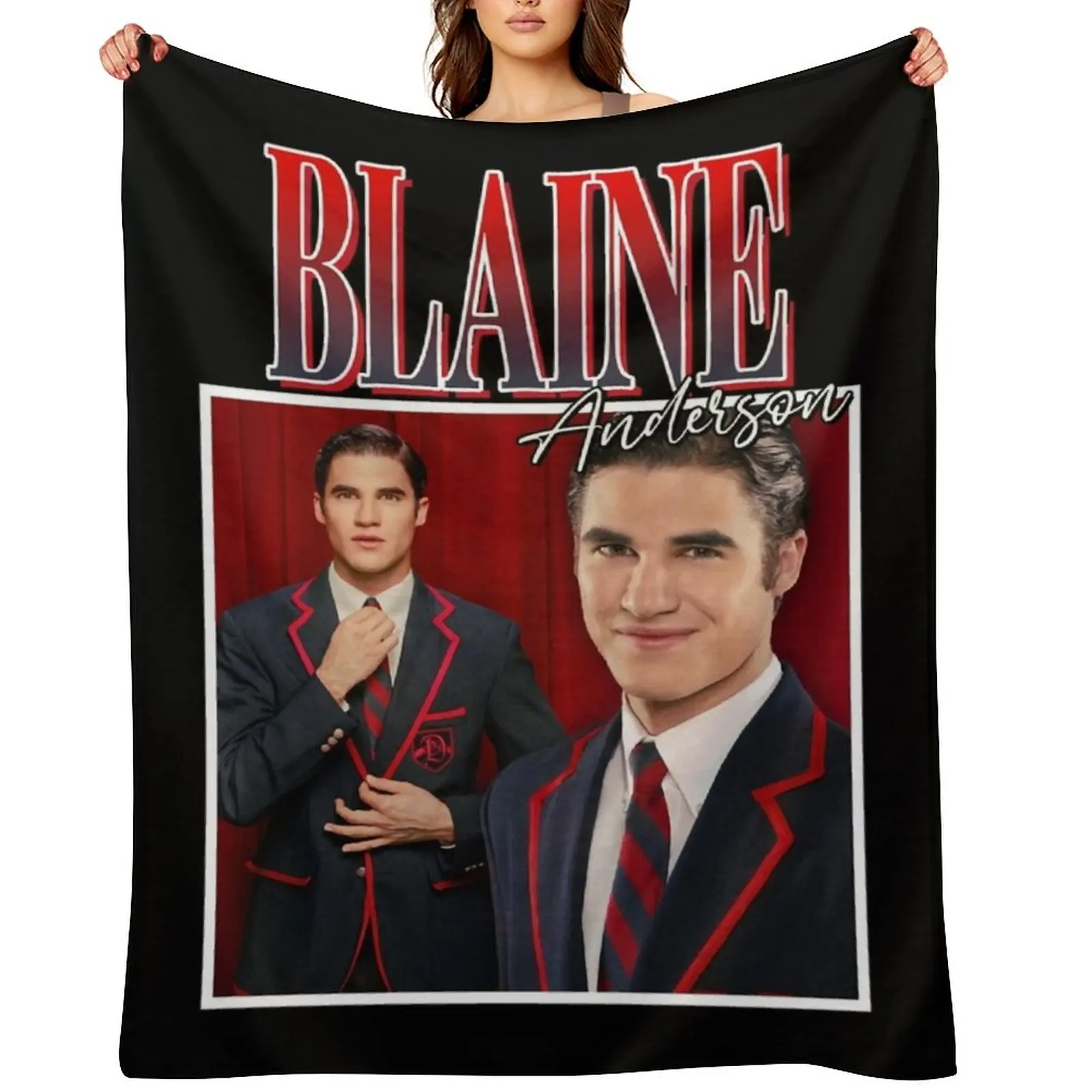 

Blaine Anderson Throw Blanket Thermal Decorative Throw Picnic Personalized Gift Blankets