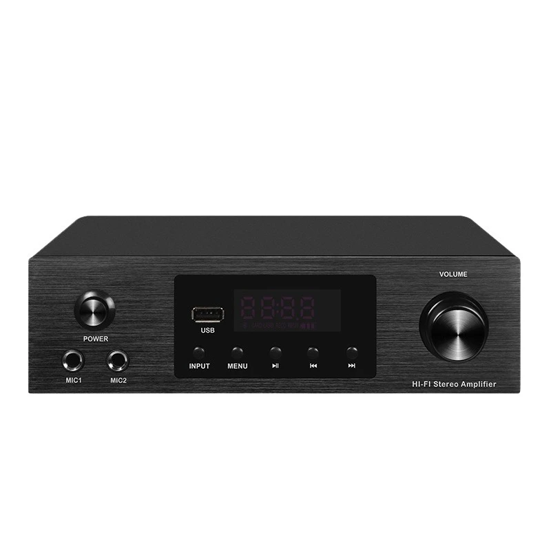 Digital power amplifier, high-power Bluetooth fiber coaxial, audio combination speaker set can be k songs