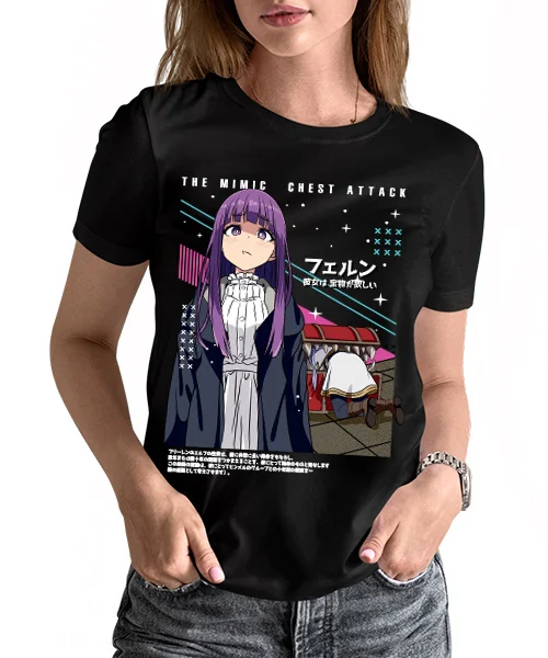 unisex Sousou no Frieren Fern y Frieren Atrapada en el cofre