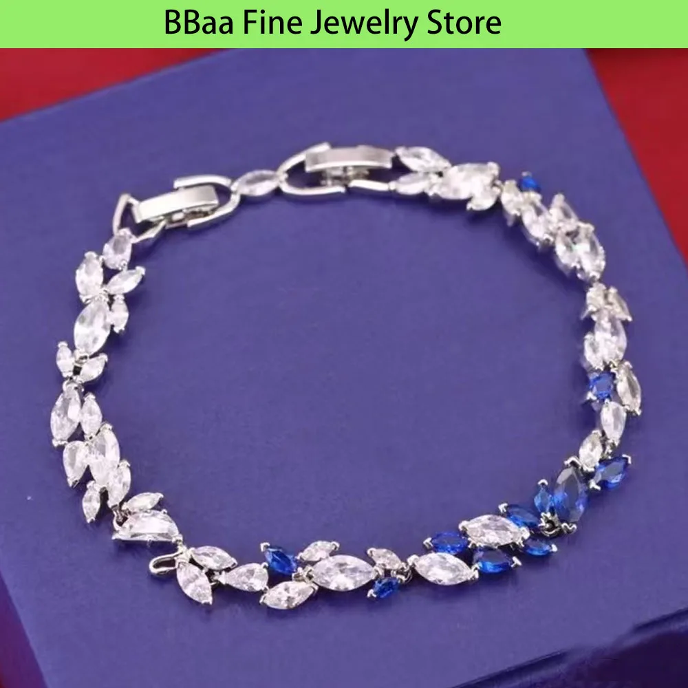 

2024 Exquisite Jewelry Set High Quality Crystal Drop Women Bracelet Series Romantic Party Gift Bracelet for Women