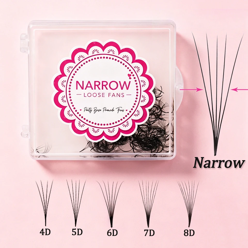 

500 Loose Cils Narrow Fans Bouquets Prefaits Premade Russian Volume Fans Faux Mink Premade Eyelash Extensions Makeup Cilio 4D-8D