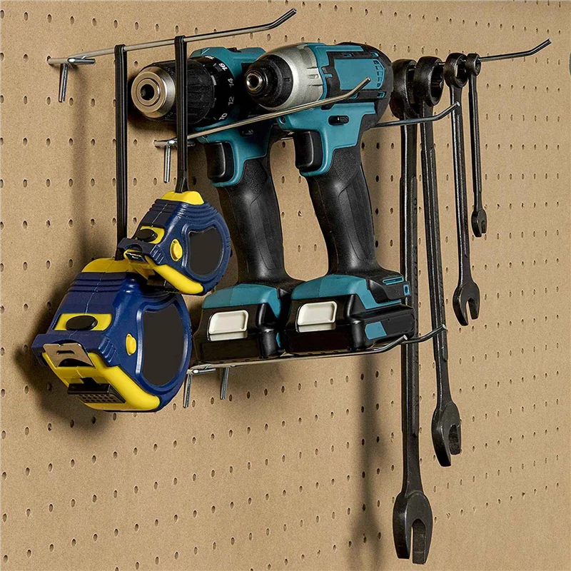 

B03C-100 Pcs 6-Inch Pegboard Hooks Metal Shelving Hooks And Organizer Assortment Pegboard Garage Storage Organizer