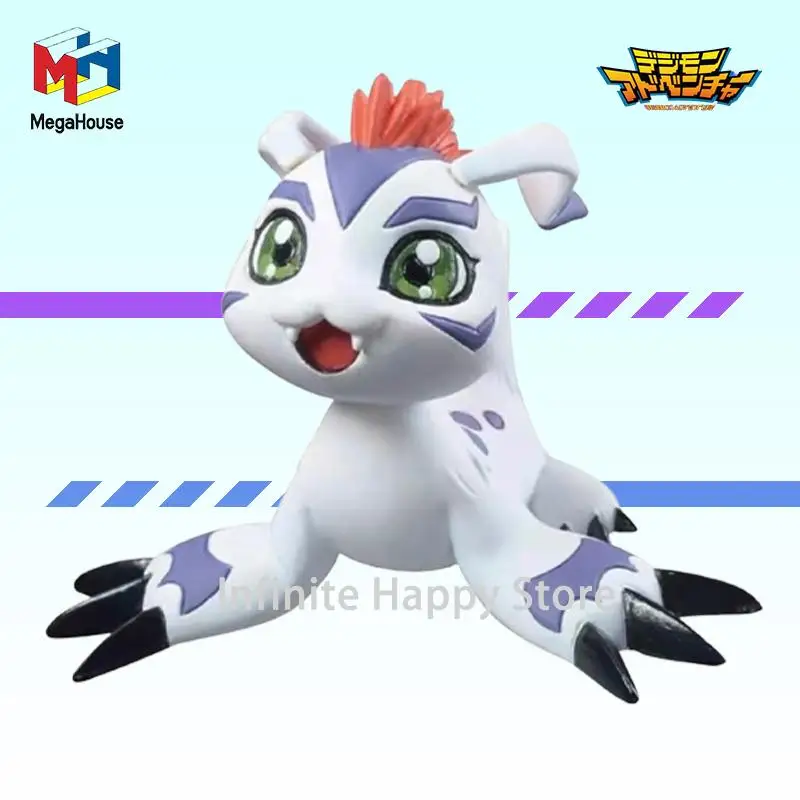 In Stock Bandai Megahouse DATA Anime Digimon Gabumon Tailmon Agumon Original Figure Model Collectible Decoration Ornament Gift