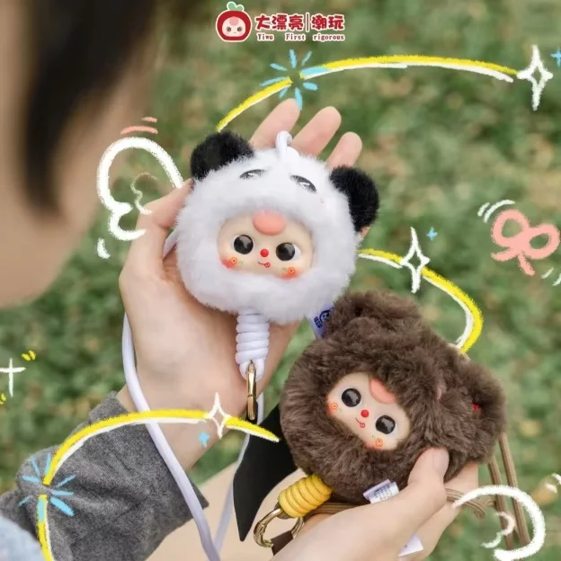 

Baby Three Phone Lanyard Series Genuine Blind Box Soft Vinyl Cute Doll Figure Mystery Box Collection Kids girl Gift toys