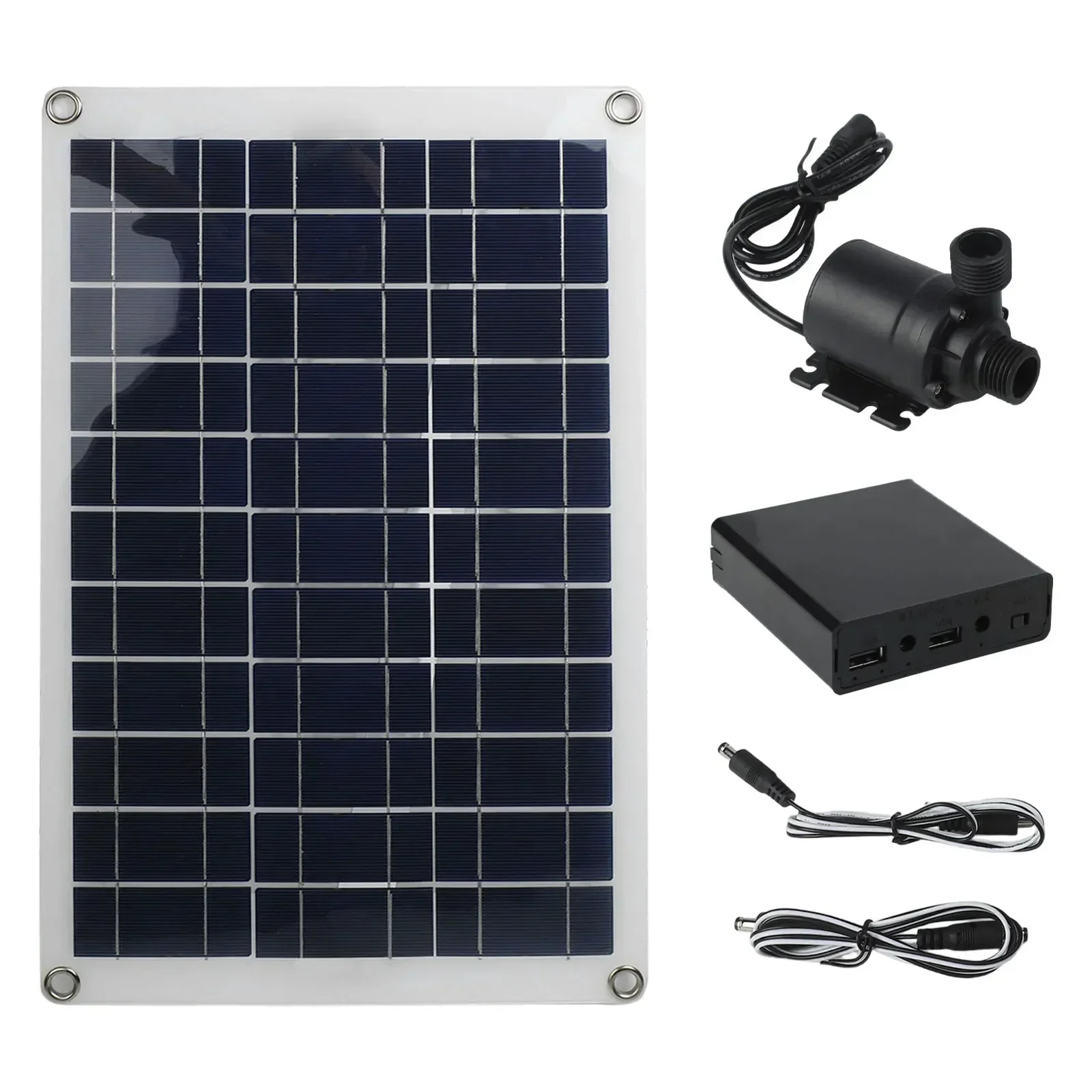50W Solar Water Pump for Garden and Pond Low Noise Solar Fountain with Battery Backup for Continuous Operation