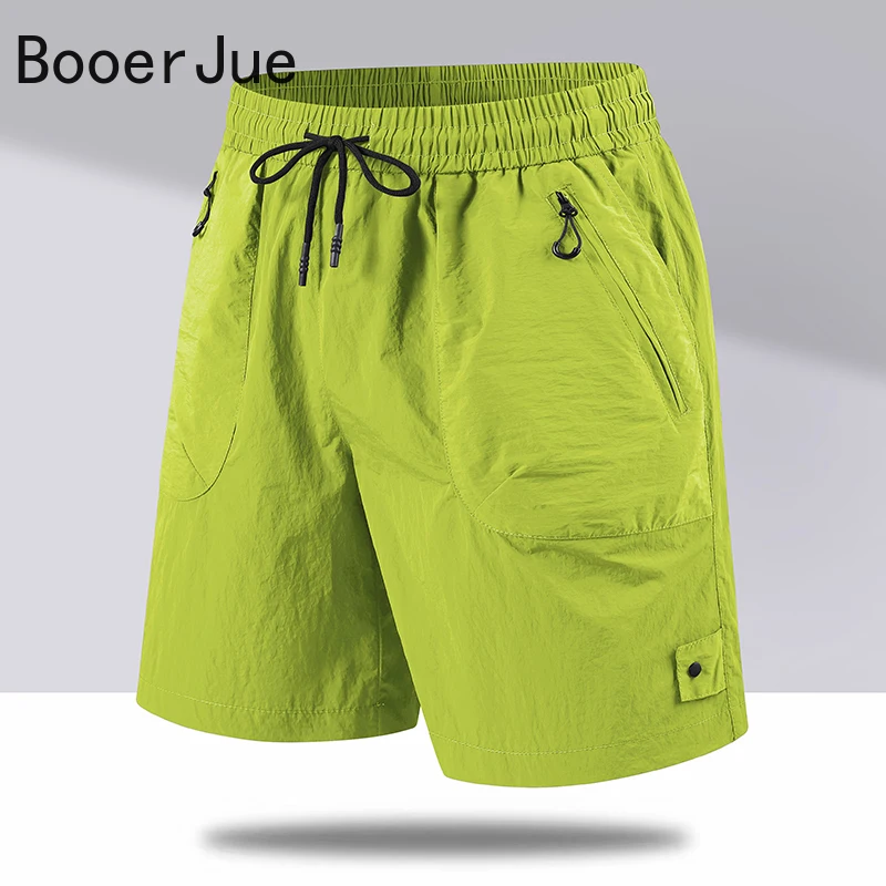 UPF50+ Summer Drawstring Men Casual Jogger Casual Classic Workout Gym Running Sports Lightweight UV Protection Quick-Dry Shorts view 2