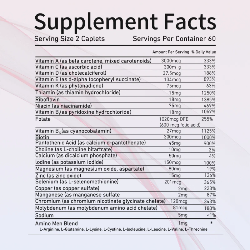 Opti-Men - with Vitamin C, Zinc and Vitamin D, E, B12 - Mens Daily Multivitamin Supplement - Enhances Immunity