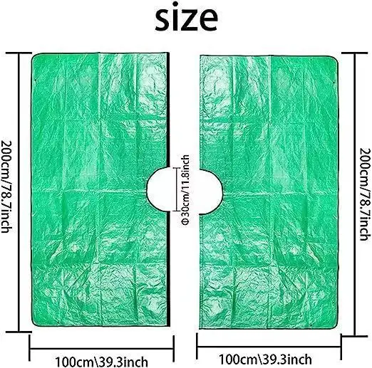 

Garden leaves waterproof landscape Litter collection blanket Green garden outdoor litter blanket