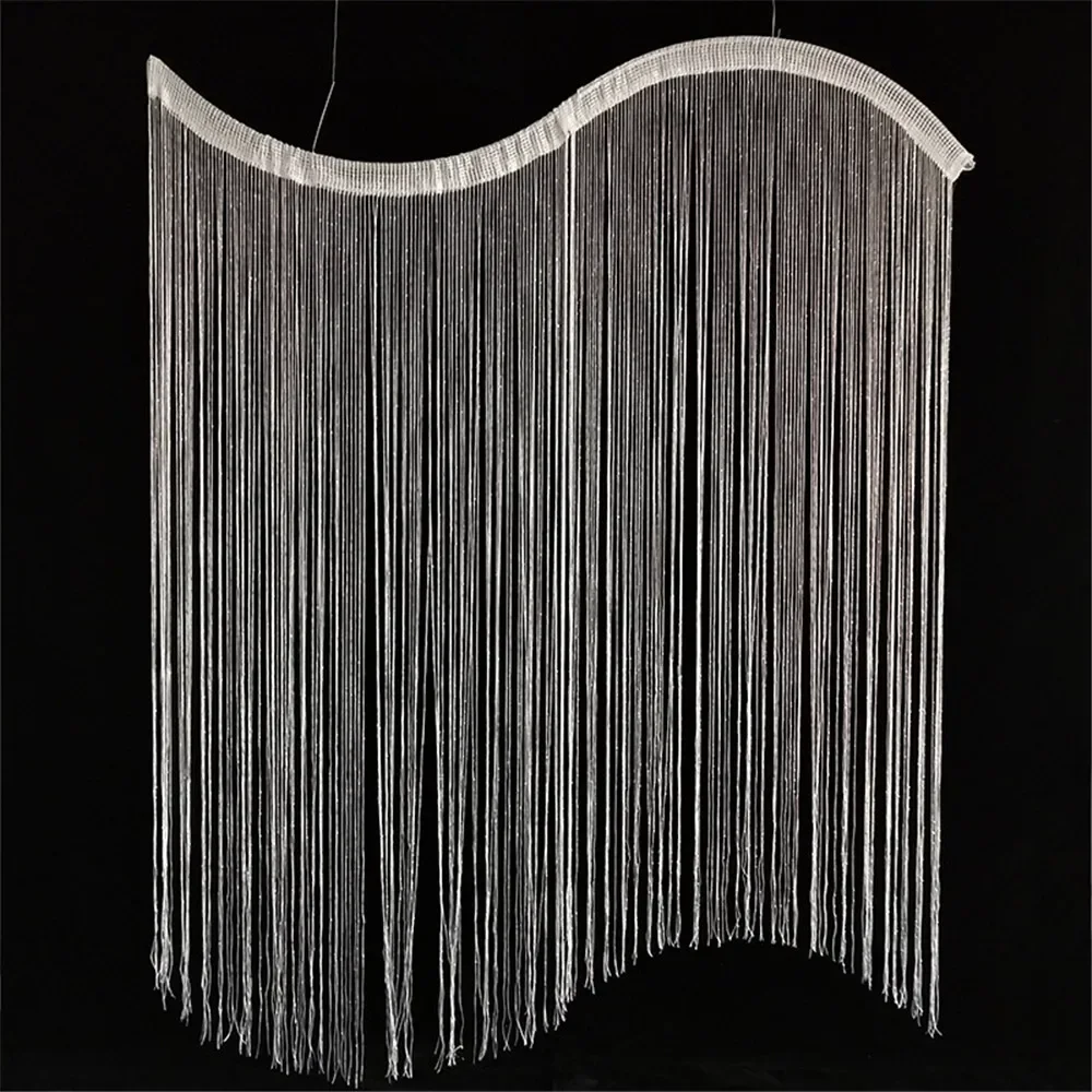 New Arrival Upscale Wedding Ceiling S-shaped Line Curtain Wedding Hanging Road Lead Decoration Props Supplies