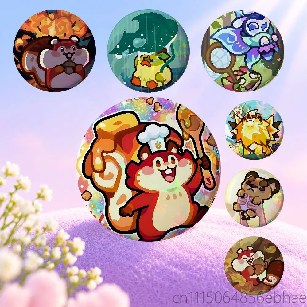 FOR Tatari Clash of Critters Badges Tinplate Soft Button Pin Brooch Metal Badge Custom Jewelry Accessories Hat Bag Lapel