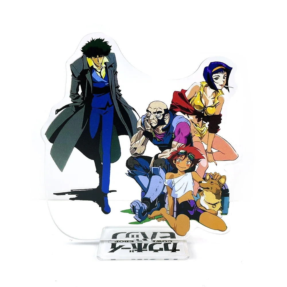 Cowboy Bebop Spike Spiegel Jet Black Faye Valentine Ed Ein acrylic stand figure model plate holder cake topper anime