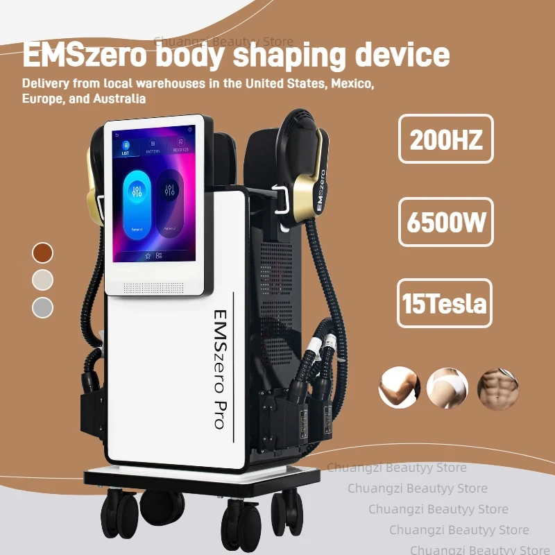 

EMSzero NEO 2025 EMS Body Slim Muscle Stimulation Machine Lose Weight Ultra Sculpt Therapy EMS+EMT/RF 5 Handle Pelvic