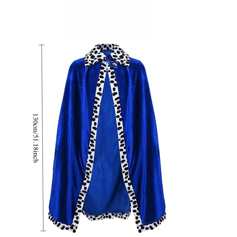 Men's Costume Accessory Set Halloween Costume Adult Holiday Celebration Cape Carnival Party Stage Performance Red Cape King