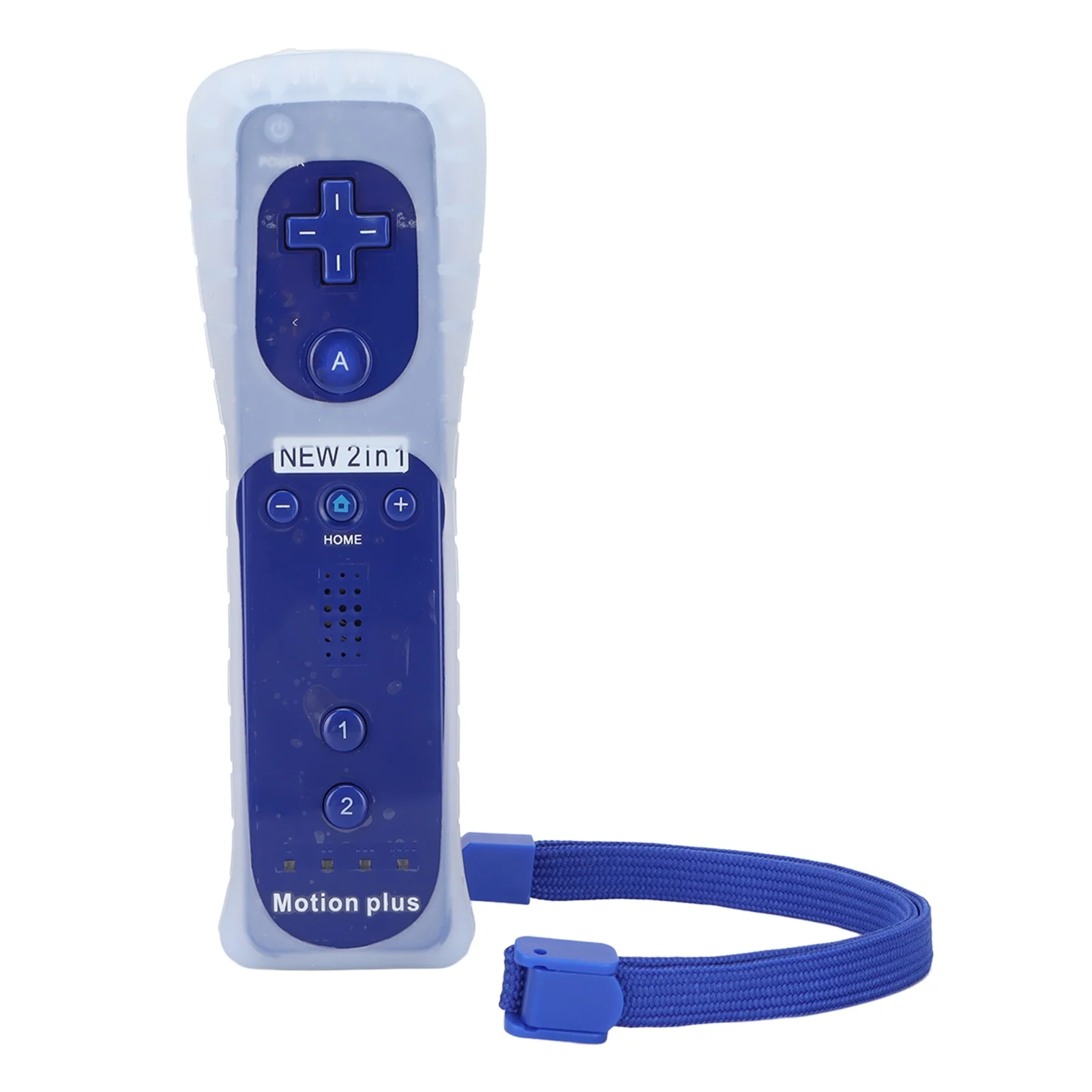 Control Remoto con Función de Vibración y Sonido, Accesorio para Consola de Juegos con Motion Plus para Wii U, Azul Oscuro
