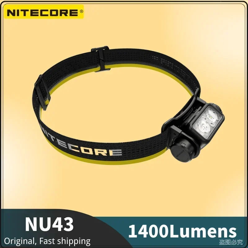 NITECORE NU43 1400Lumens SOS Rechargeable Headlamp Outdoor Camping Lantern