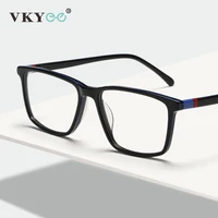 VICKY Gafas de lectura con filtro de luz azul para hombre, diseño geométrico minimalista y moderno, disponible con prescripción personalizada AC1004