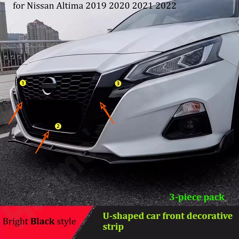 

for Nissan Altima/Sylphy/Sentra/X-Trail/Rogue 2019~2025 Car front decorative strip/car accessories modification parts