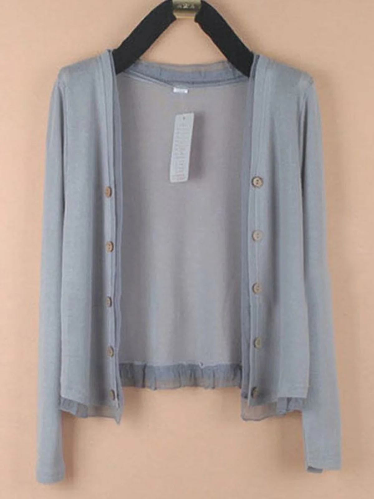 

Summer Women's ort Outerwear Thin Sun Protection Large Size Knitted Long Sve Outerwear Air Conditioning irt awl New ...