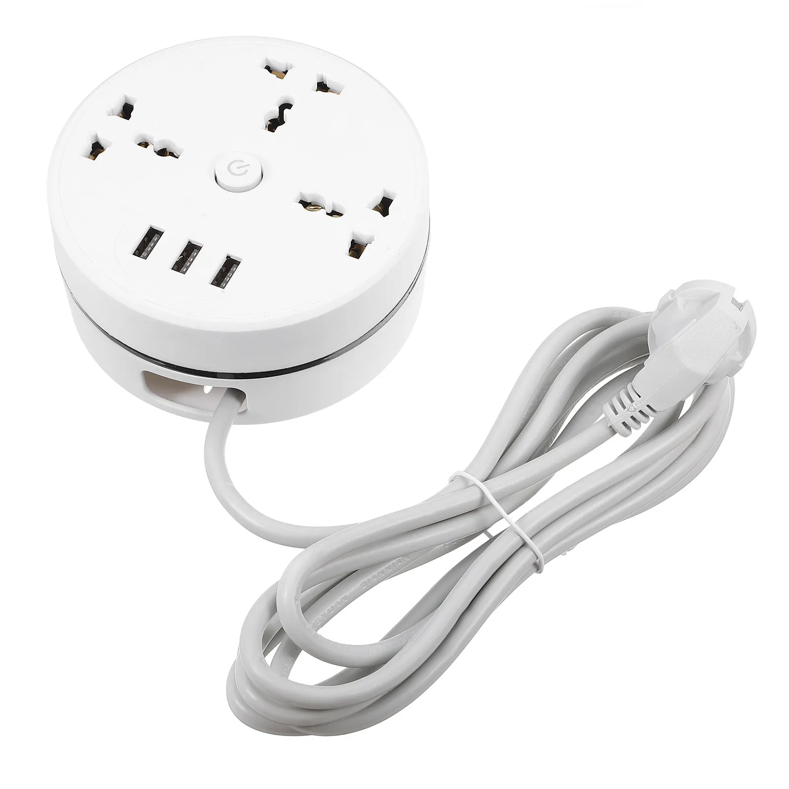 Multi-Slots Power Strip Eu Plug Standing Extension Outlet Board Portable Travel Power Socket Panel Fast Charge Over Voltage