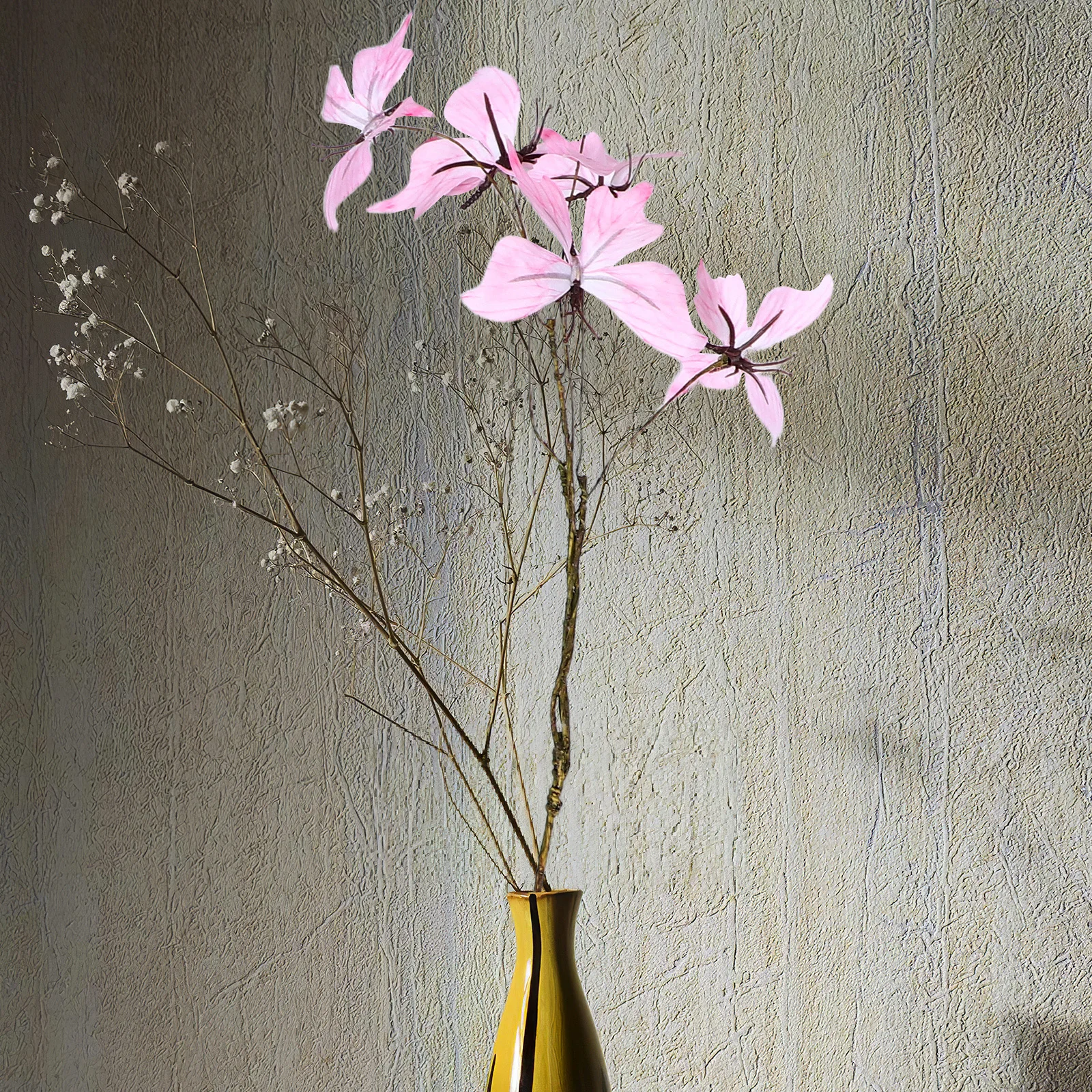 

2Pcs Artificial Butterfly Flowers Fake Butterfly Branches Table Centerpieces Wedding Decoration Floral Stems Vase Filling Party