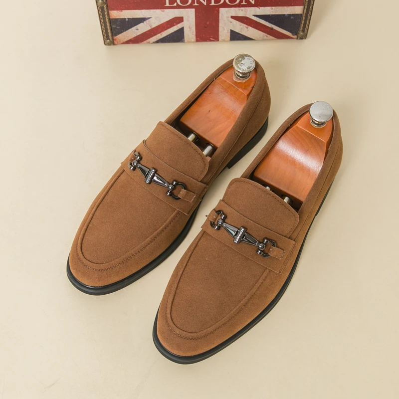 

Мужские лоферы, однотонные повседневные классические деловые мужские туфли на низком каблуке, размер 38-46