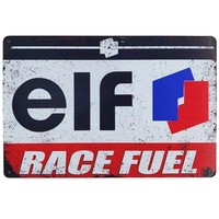 ELF Race Fuel Vintage Tin Sign Retro Garage Gas Station Racing Decor
