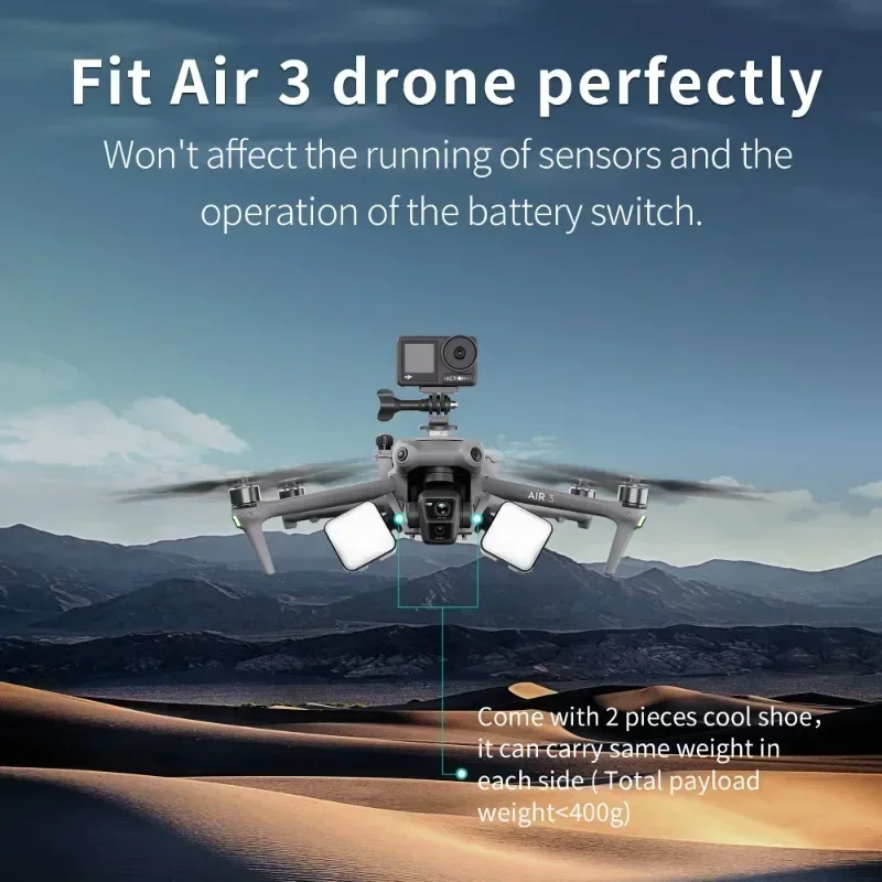 حامل تثبيت متعدد الوظائف لـ DJI Air 3 توسيع كتيفة ثابتة كاميرا توصيل محول ليلة مصباح ليد بدون طيار مكبر صوت جبل