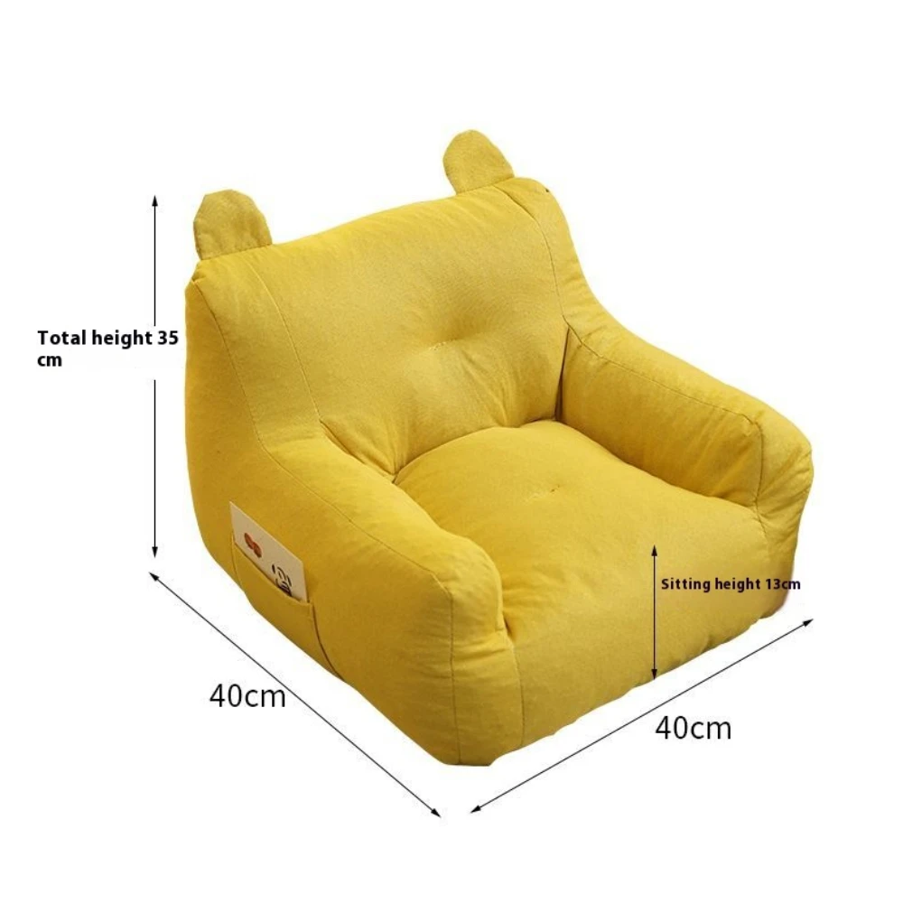 Cartoon Cat Bean Bag Chair Soft Lazy Sofa Portable Floor Seat Solid Color Bedroom Living Room Furniture