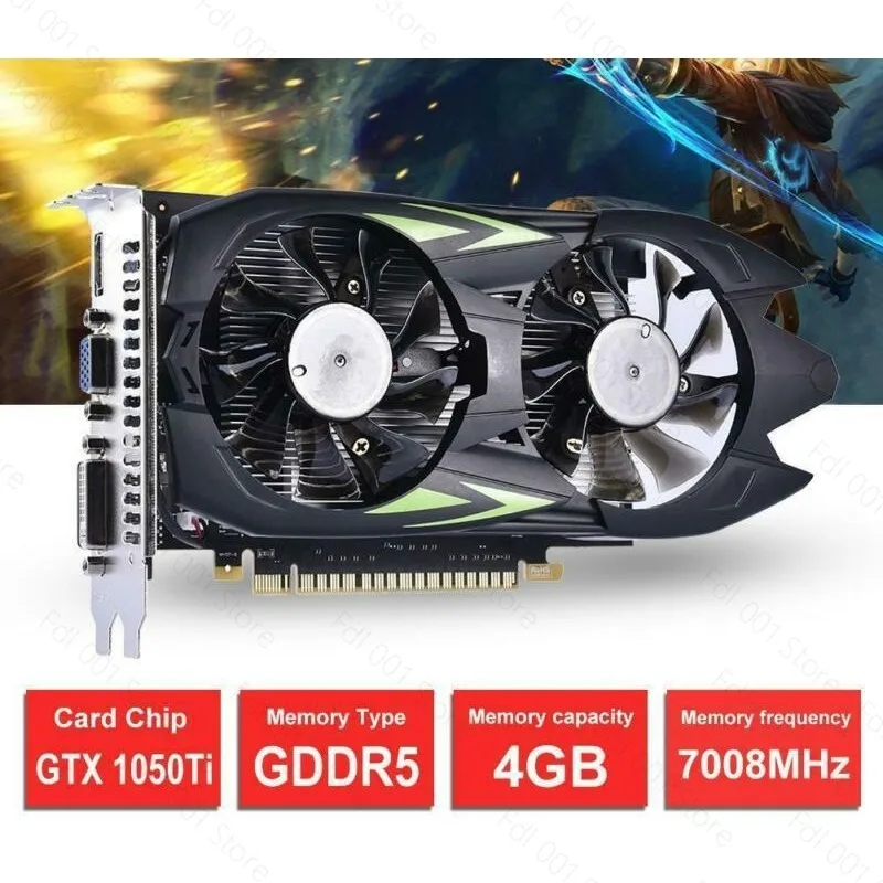 GTX1050Ti graphics card 4G DDR5 desktop graphics card computer independent high definition game