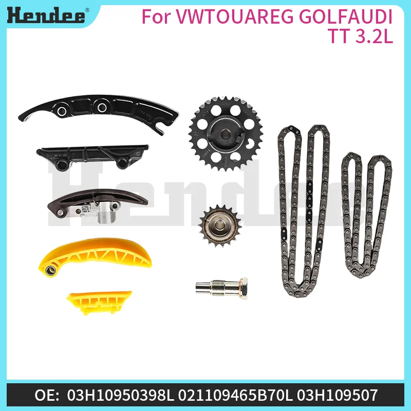 

For VW TOUAREG GOLF AUDI TT 3.2L Timing Chain Kit,High-quality Automotive Parts OE：03H10950398L,021109465B70L,066109570