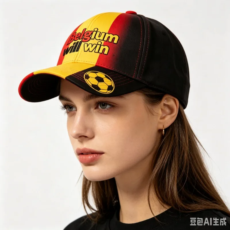 Belgium National Flag Themed Baseball Cap, Unisex Casual Breathable Sun Hat with 