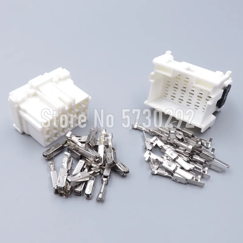 18P Automotive Wiring Harness Connector Auto Power Amplifier Plastic Housing Connector 7-968974-1 2-967629-1